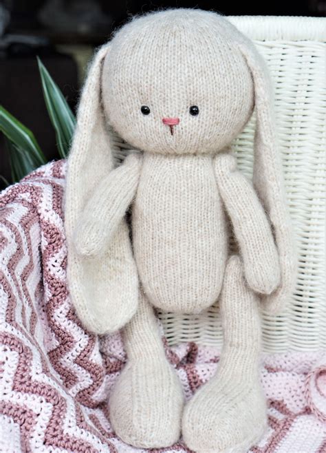 knit bunny stuffed animal|knitting stuffed animals for beginners.